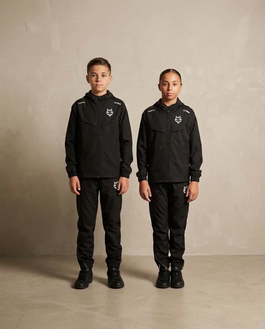 Survetement Wolf noir, enfants, Le Loup Street